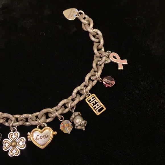 Brighton Breast Cancer Charm Bracelet - Picture 4 of 5